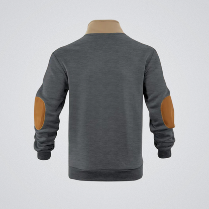 Lucien | Pull zippé à col montant