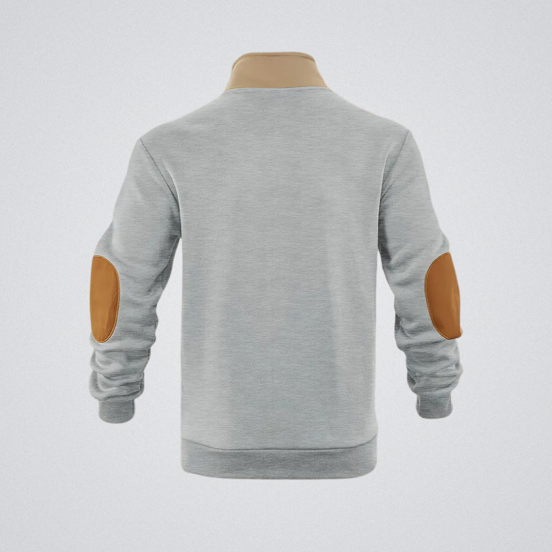 Lucien | Pull zippé à col montant