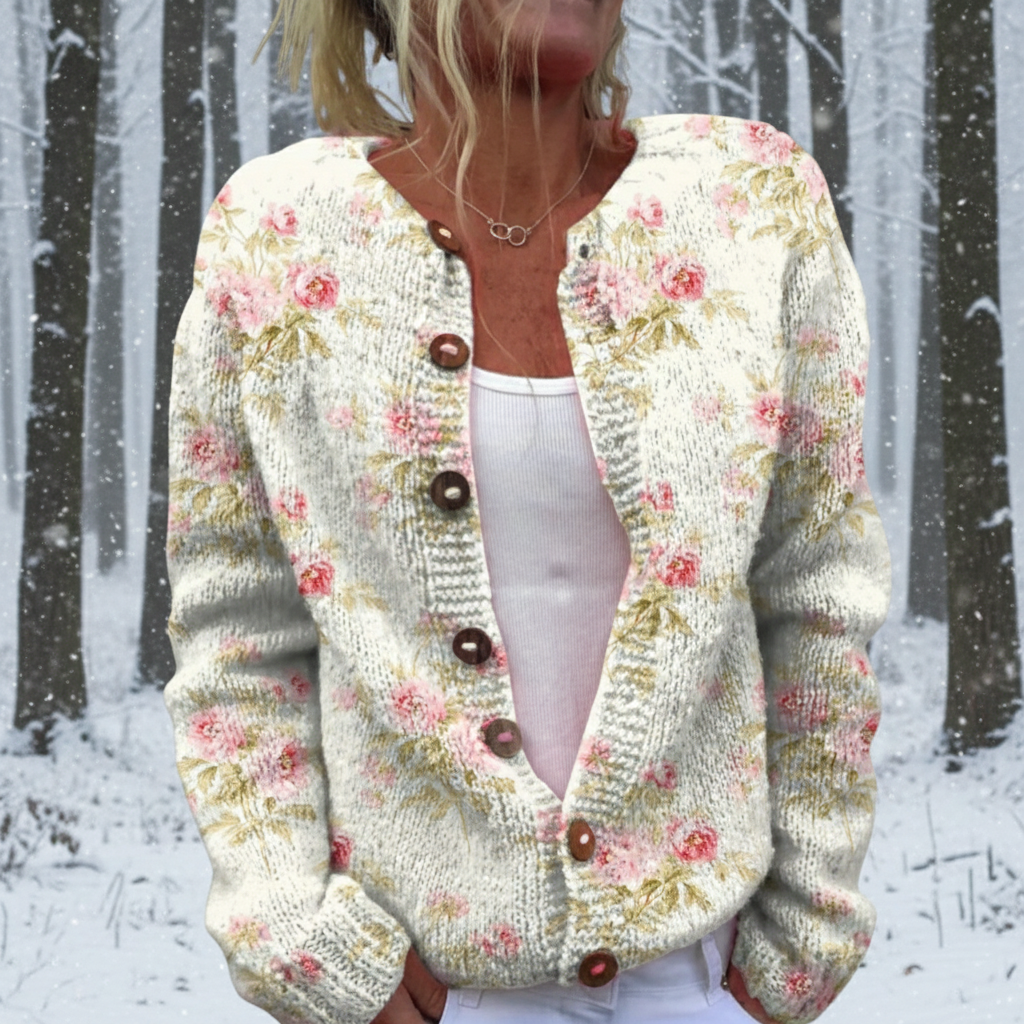 Jessie | Cardigan Art Floral