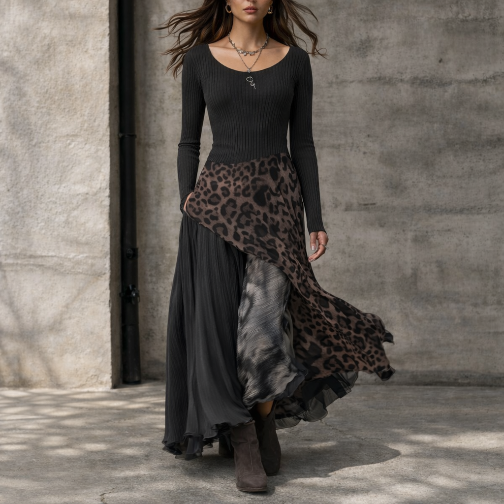 Camilla | Robe Longue Léopard