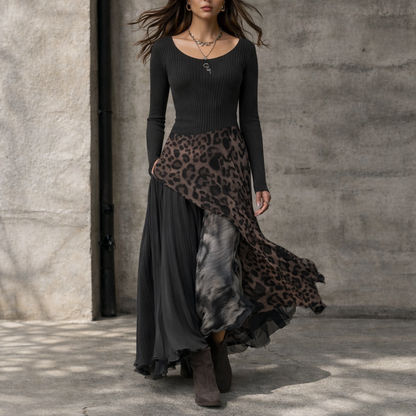 Camilla | Robe Longue Léopard