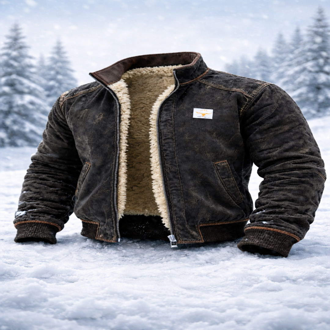 Riccardo | Veste d’Hiver en Cuir Thermique Premium avec Doublure Chaude