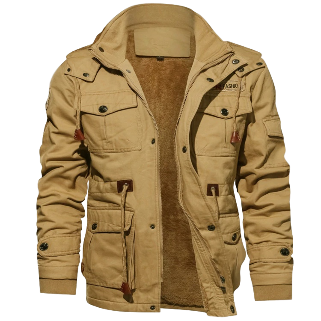 Hugo™ | Veste Hiver Homme Sherpa Douce avec Capuche Amovible