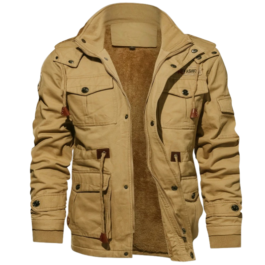 Hugo™ | Veste Hiver Homme Sherpa Douce avec Capuche Amovible