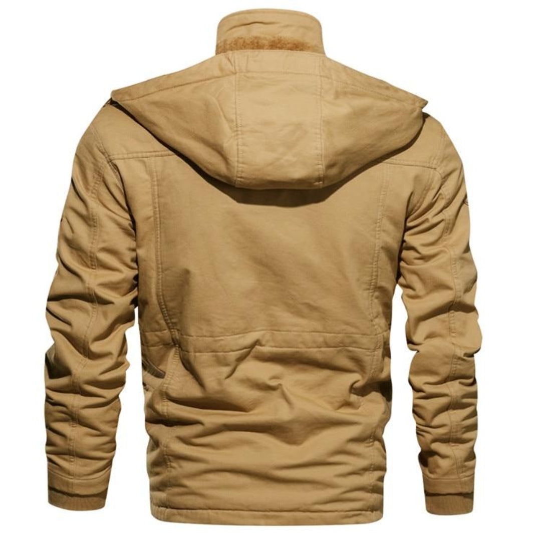Hugo™ | Veste Hiver Homme Sherpa Douce avec Capuche Amovible