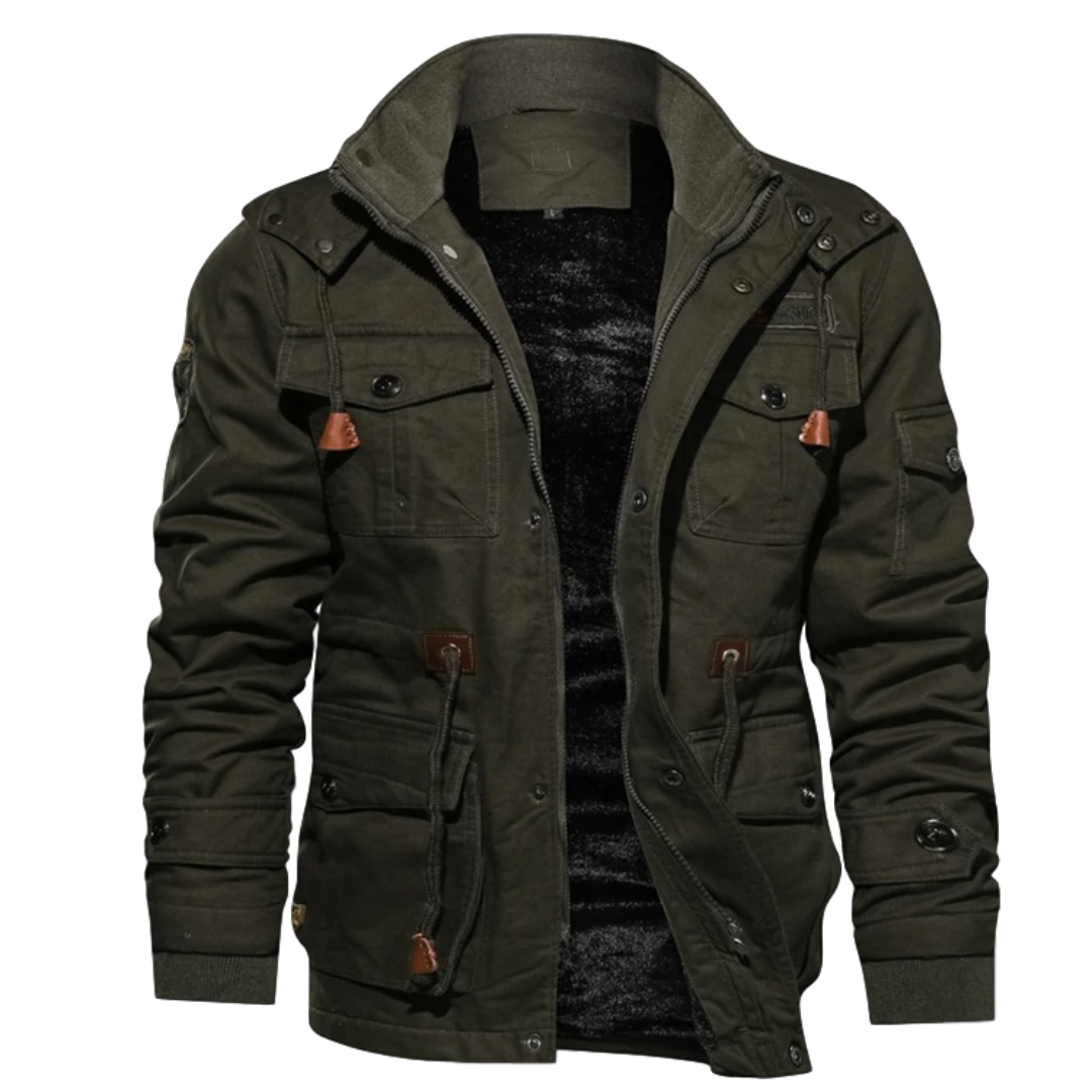 Hugo™ | Veste Hiver Homme Sherpa Douce avec Capuche Amovible