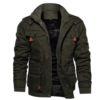 Hugo™ | Veste Hiver Homme Sherpa Douce avec Capuche Amovible