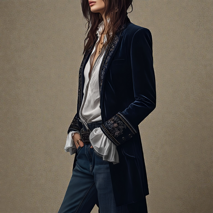 Nuria™ | Veste en velours élégante