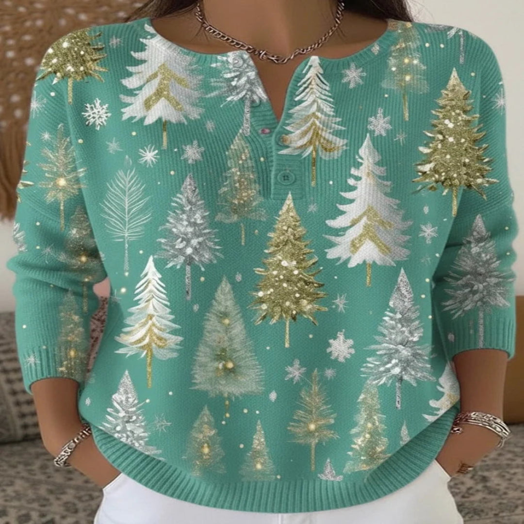 Lea | Pull de Noël à Boutons