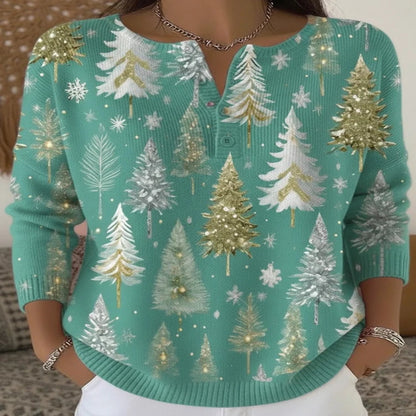 Lea | Pull de Noël à Boutons