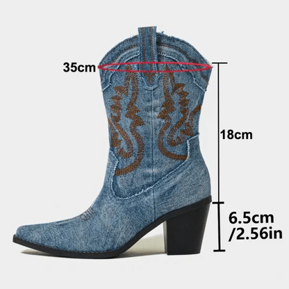 Veloria | Bottines en denim