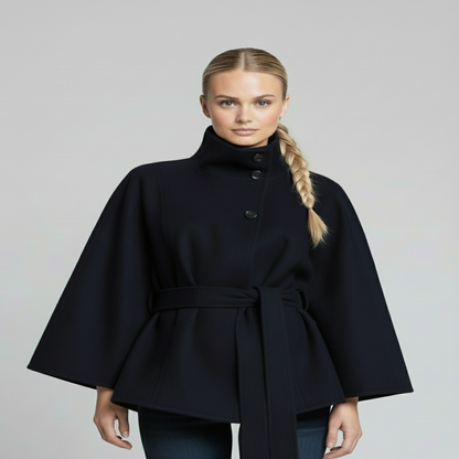Cosette | Manteau cape ceinturé