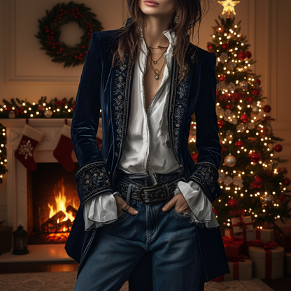 Nuria | Veste en velours élégante