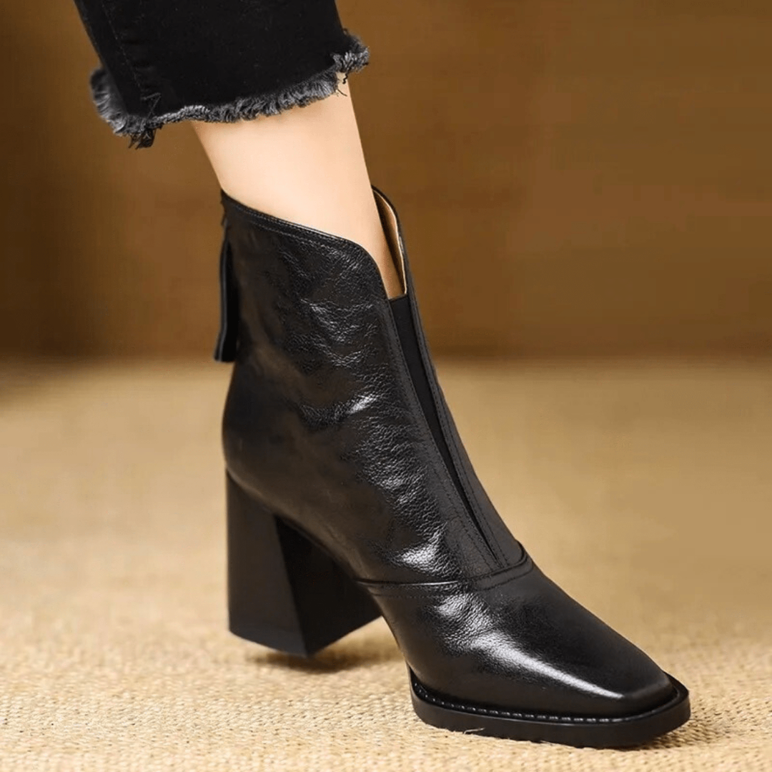 Claudia | Bottines de Luxe à Talon Moyen